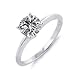 14k White or Yellow Gold Round 4-Prong Solitaire Diamond Ring (1/4 ct, I-J Color, I1-I2 Clarity)