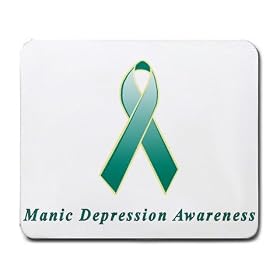Manic Depression Awareness Ribbon Mouse Pad