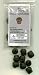 Gallant Hand: Skull Counters - Black with Red Eyes (25) - Bag of 25 Bead Counters