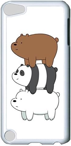 iPod Touch 5 Case, iPod 5 cases - Customized Design White Back Case Cover for iPod 5 We Bare Bears Stack Ultra Thin Hard Case Cover For iPod Touch 5