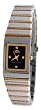 Oniss Women's 2 Tone Tungsten Watch Model ON-331-L2T (Black Face)