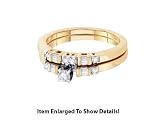 10k Gold Genuine 0.30 Ctw. Diamond Engagement Bridal Set " Special Sale "