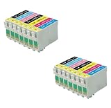 Take4Less 14-pack (4B,2C,2M,2Y,2LC,2LM) T078 T0781 T0782 T0783 T0784 T0785 T0786 Compatible Ink Cartridges for Epson R260 R380 RX580 T078120 T078220 T078320 T078420 T078520 T078620