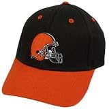 NFL CLEVELAND BROWN HELMET COTTON ORANGE VELCRO HAT CAP