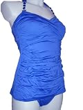 Womens Anne Cole 2 Piece Longer Tankini Swimsuit, Sapphire Blue