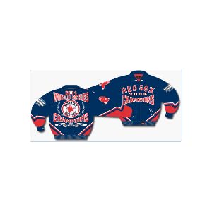 Buy Boston Red Sox 2004 World Series Champions Wool Jacket With Leather Sleeves And Leather Logos From...
