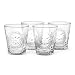 Pretty Clear Sunburst Tumbler - Set of 4