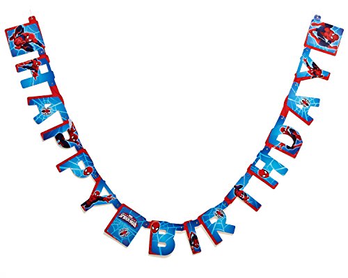 Spider-man birthday party banner, party supplies