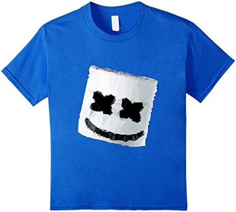 Kids [HOT] Keep It Mello Tee T-shirt Marshmallow Mask Green Face  10 Royal Blue