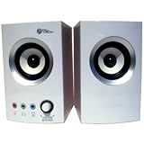 Wood Grain Speakers White for Pc and Notebook