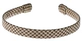 L. Erickson USA 1/2 Ultra Comfort Headband - Brown Houndstooth Italian Silk