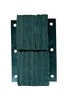 Vestil Laminated Dock Bumper - Vertical, 11in.W x 6in.D x 24in.H, Model# V-1124-6