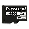 Transcend Carte m�moire microSDHC Class 4 16 Go