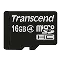 Transcend TS16GUSDC4 Carte mmoire MicroSDHC Classe 4 16Go