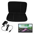 Skque Black EVA Hard Shell Carrying Case + Clear Screen Protector + Home Wall Charger for Garmin Nuvi 1450 1450LMT