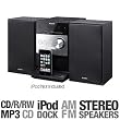 Sony CMT-FX300i - Micro system with iPod cradle - radio / CD / MP3 - gloss black