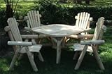 Solid Cedar Roundabout Table And Chairs