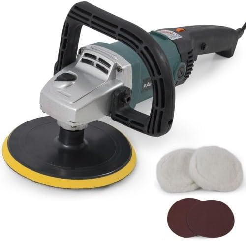 New 7" Electric Variable Speed Car Polisher Buffer Waxer Sander Detail Boat Auto