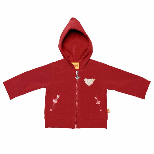 Steiff Unisex - Baby Pulli Sweatjacke 0006849, Gr. 80, Rot (jester red 2120) Preisvergleich