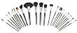 Beautify:Magnifique Kit Pinceau Brosse Cosm�tique Maquillage de 24 pi�ces avec pochette imitation cuir