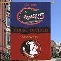 Florida Gators House Divided with the Florida State Seminoles Banner Flag