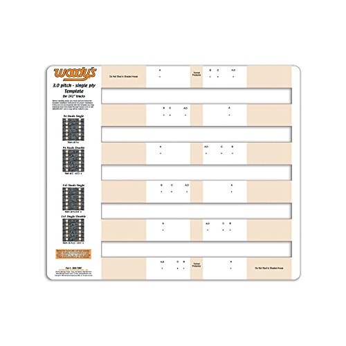 Woodys Studding Template - 3.0in. Pitch - Single Ply 300S-TEMP