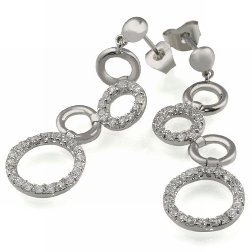 Goldmaid Damen-Ohrstecker 925 Sterlingsilber Kreise Me O986S Preisvergleich