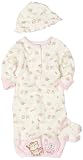 Vitamins Baby Baby Girls Newborn Kitty 3 Piece Girls Gown Set