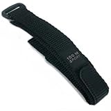 Watch Band Black Nylon Sport Military Strap 19mm New