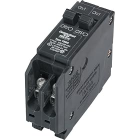 Connecticut Electric UBITBBD1515 T&B Circuit Breaker, Two-1-Poles 15-Amp by Connecticut Electric