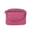 Saddler Leather Zip Top Coin Purse with Keyring'