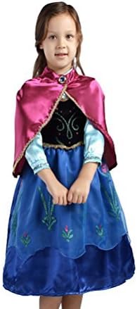 Santana Fashion Girls Snow Queen Costume Snow Princess Dresses - BK-Anna (Anna, US-4/5)