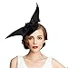 Handmade Wool Felt Women Angel Wings Fascinator Hat Cocktail Party Show A194 (Black)