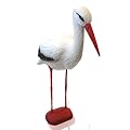 Gartenfigur Storch Gartendekoration 78cm