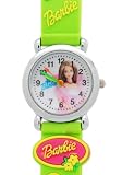 TimerMall OEM - Montre Enfants - Quartz - Caoutchouc - Poup??e Barbie White Circle cadran vert Caoutchouc Enfants