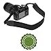 GTMax Black Anti-Slip Neoprene Camera shoulder/Neck Strap Belt + Cup Pad for Canon SX510 HS, SX50 HS, SX500 IS, G15 70D 6D XT XTi XS XSi T1i T2i T3i T3 T4i T5i SL1; Nikon P520 L820 D5200 D3200 D5100 D800 D4; Pentax Q10 Q7 X-5 and Sony Fuji Olympus Panasonic SLR Camera