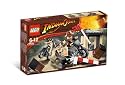 Lego Indiana Jones 7620 - Indiana Jones Motorcycle Chase with Hat, Whip and Bag, Professor Henry Jones, and Guard Plus Motorbike with Sidecar that Detaches (79 Pieces)