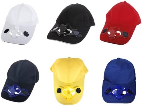 Summer Sport Outdoor Hat Cap with Solar Sun Power Cool Fan For Golf Baseball New