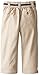 Eddie Bauer Boys' Flat Front Belted Twill Pant