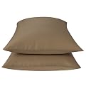 Organic Pillowcase Set of 2 - Brown