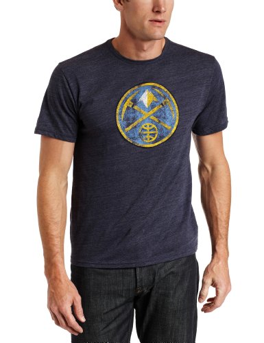NBA Detroit Pistons Better Logo Tri Blend Tee (Navy, Medium)