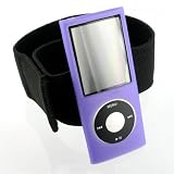Silicone Case Package for Apple iPod Nano 3rd / 4th Generation Gen Skin + Screen Protector and Armband Compatible With Nike+iPod (10 More Colors Available)