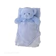 Baby Boy Blanket and Rattle, My First Teddy Buddyluvs - Blue