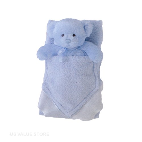 Buy Baby Boy Blanket and Rattle, My First Teddy Buddyluvs – Blue
