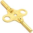 Double End Brass Clock Winding Key Clockmaker Tool Sz 7