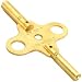 Double End Brass Clock Winding Key Clockmaker Tool Sz 7