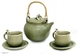 Ceramic tea set, 'Jepun Garden' (set for 2)