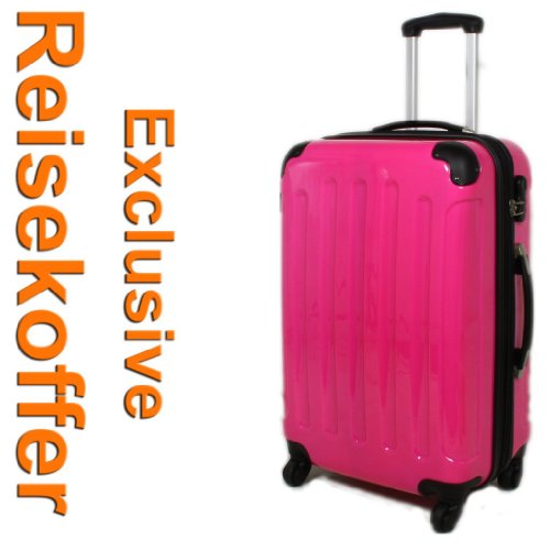 Reisekoffer Koffer Trolley Hartschale Boardcase M 58cm/ 45L Pink 2048