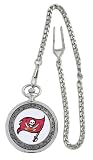 NFL Men's BU0082 Tampa Bay Buccaneers Hall Of Famer Pocket Watch with Chain