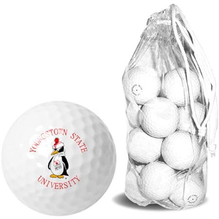 Youngstown State Penguins Ysu Ncaa Clear Pack 15 Golf Balls